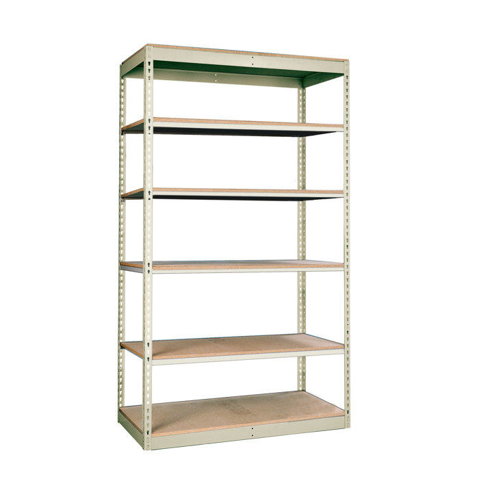 Hallowell Rivetwell Single Rivet Boltless 6 Shelf Shelving Unit Starter